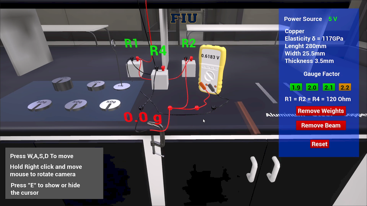 Virtual Labs Mechanics Strain Gauge