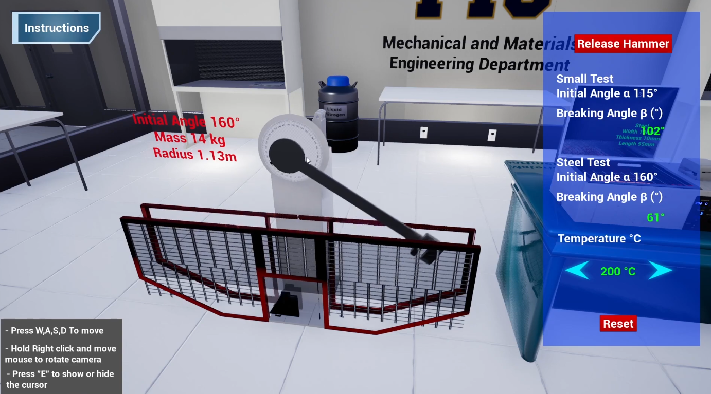 Virtual Lab Materials Test